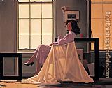 Jack Vettriano Winter Light and Lavender painting